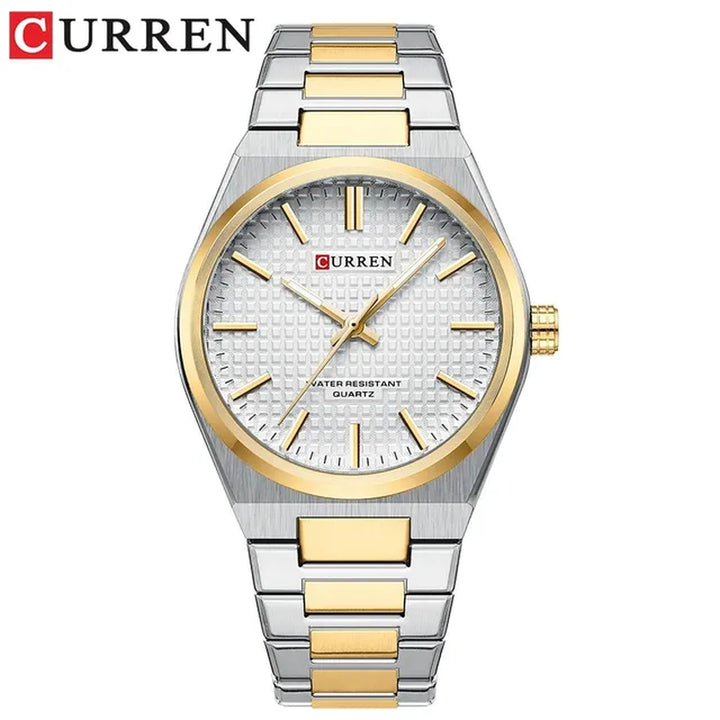 CURREN Luxury Men Watch Casual Business Style Watch for Men 30M Waterproof Stainless Steel Quartz Date Clock Blue 1