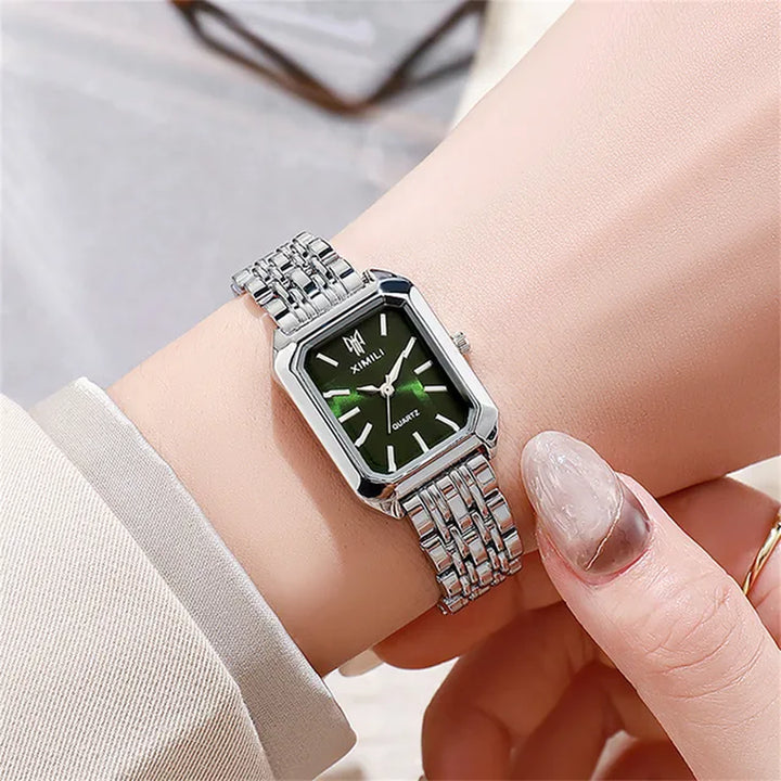 2024 New Women Watch Light Luxury Brand Stainless Steel Ladies Business Watches Female Student Fashion Quartz Wristwatches