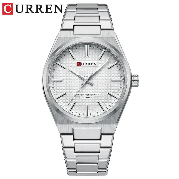 CURREN Luxury Men Watch Casual Business Style Watch for Men 30M Waterproof Stainless Steel Quartz Date Clock Blue 1