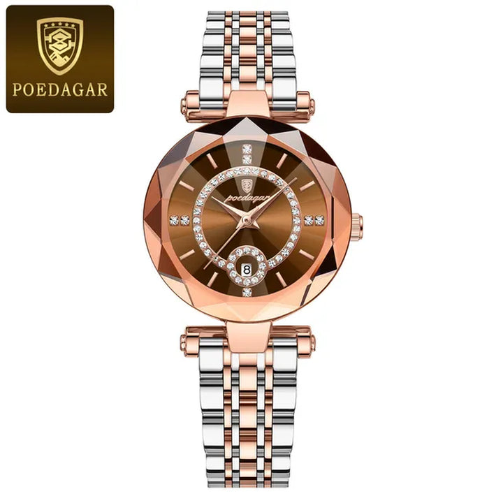 Luxury Watch for Woman High Quality Diamond Ladies Quartz Watch Waterproof Date Stainless Steel Women Watches Reloj+Box